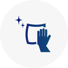 拭くだけでOKの手軽さ